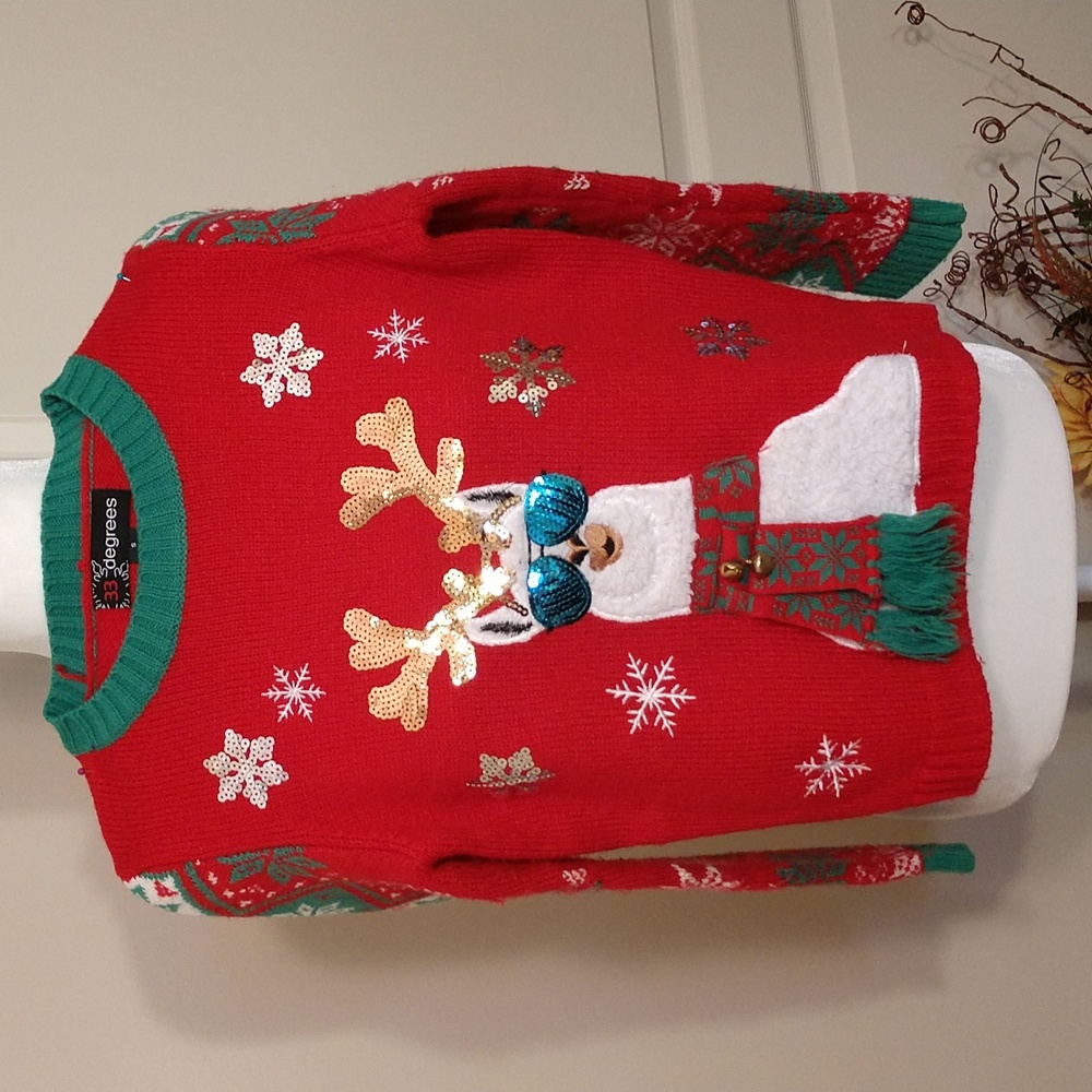 Llama Christmas sweater sz Small
